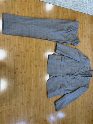 Belvest Beige Plaid Suit Super 130’s 44R (36/28 Pants) Italy Made Syd Jerome - Image 1 of 4