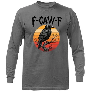 F-CAW-F Rabe Gothic Halloween Langarm T-Shirt - Bild 1 von 17