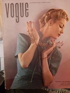 VOGUE 15. Juni 1936 STEICHEN HORST MAINBOCHER SCHIAPARELLI VIONNET PALM BEACH - Bild 1 von 15