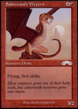 Sabertooth Wyvern X4 (Exodus) MTG (NM) *CCGHouse* Magic