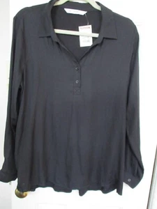 ACOS&A BRAND NEW BLACK LONG SLEEVE CASUAL TOP SIZE LARGE - Picture 1 of 7