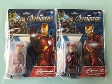 2 Marvel's Avengers 100% Bearbrick Iron Man Normal / Damaged IRONMAN Be@rbrick
