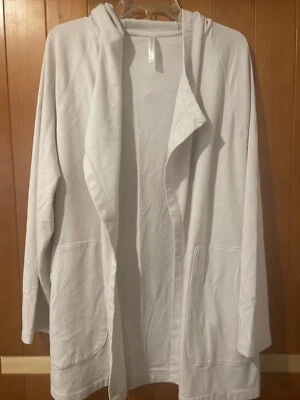 Fabletics Cárdigan Oversize Relax Marfil Punto Abierto Con Bolsillos Mujer Talla M Foto 1 de 4