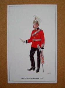 Royal Berkshire Yeomanry - Uniforme Militar Postal Impreso - Imagen 1 de 1