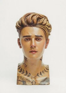 Postal Paul Pfeiffer "Cabeza Justin Bieber" 2022 Escultura COMO NUEVA sin usar - Imagen 1 de 1