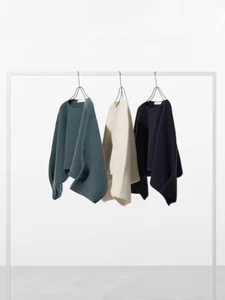 Uniqlo and Lemaire Collaboration Lamm Cropped Pullover Japan Neu 478486 Dez 2024 - Bild 1 von 9