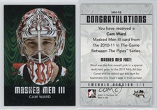 2010-11 ITG Between the Pipes Men III Emerald ITG Vault Emerald Cam Ward #MM-08
