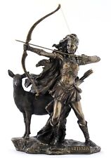 Cold Cast Bronze Artemis The Greek Goddess Of Hunting And Wilderness Sculpture