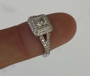 Gold, 18ct Modern Diamond Square Cluster Ring - Picture 1 of 12