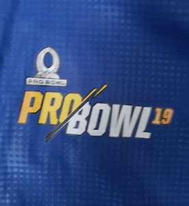 Pro-Tek Official NFL ProBowl 2019 XL Blue Zipped Hooded Windbreaker Jacket GREAT - Picture 1 of 12