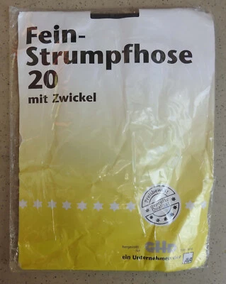 Vintage German Brown Nylon Pantyhose 20 Den (Size 46/48) (XL) New - Image 1 of 2