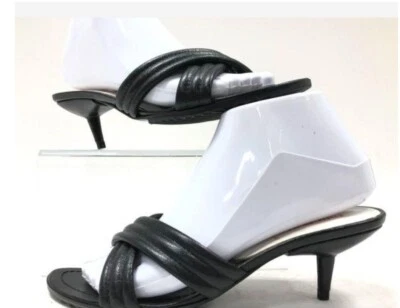 Tacones de gatito Miu Miu de cuero negro para mujer talla EU 36,5/US 6,5  Foto 1 de 4