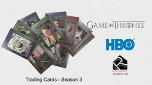 Tarjetas coleccionables - Juego de Tronos Temporada 3 - 42 cartas coleccionables sin lámina - casi nuevas - Imagen 1 de 2