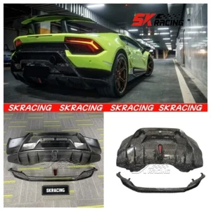 Fits Lamborghini Huracan LP580 LP610 Forged/Carbon Fiber/Half Carbon Rear Bumper - Picture 1 of 26
