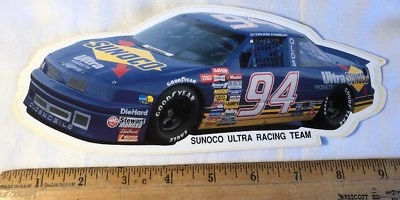 Винтажная гоночная наклейка Sterling Marlin NASCAR Sunoco Ultra Team Olds No94 - Изображение 1 из 2