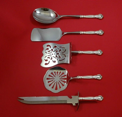 Chantilly by Gorham Sterling Silver Brunch Serving Set 5pc HH w/Stainless Custom Cover