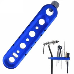 Aluminium Fliegenbinden Werkzeugleiste verstellbarer Caddy Halter Organizer mit Bindewerkzeugen - Bild 1 von 6