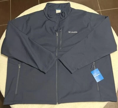 Columbia Ascender Softshell Men’s Size 5X Jacket  Navy Blue - Image 1 of 4