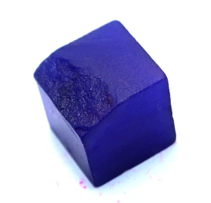 AGL Certified Natural 204 Ct Blue Sapphire Rough Cube Cut Loose Rare Gemstone - Picture 1 of 5
