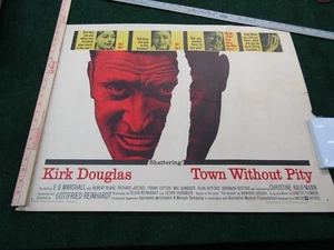 Póster de película de 1961 de Town Without Pity 22x28 ~ 61/309 ~ Kirk Douglas, E.G. Marshall - Imagen 1 de 6