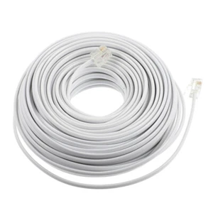 Telephone Cord Phone Cord Telephone Line 4- Core Landline Cable - Zdjęcie 1 z 12