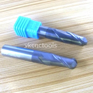 1x 2 flauta HRC55 R6 (dia=12 mm) x 12 mm SHK fresadores de extremo nariz bola de carburo fresado CNC - Imagen 1 de 2
