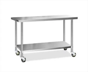 1524 x 610 Steel Bench With Wheels - Picture 1 of 1