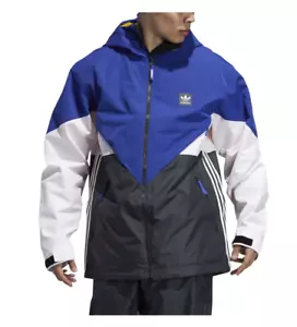 2020 NWT MENS ADIDAS PREMIERE RIDING SNOWBOARD JACKET $180 S active blue/white - Picture 1 of 5