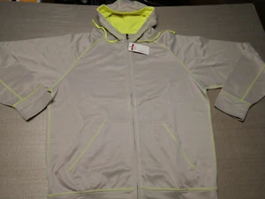 Neu mit Etikett Antigua Golf Kapuzenpullover mit Reißverschluss für Herren Large widerstandsfähig Oberbekleidung platinfarben - Bild 1 von 6