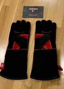 Guanti ignifughi resistenti al calore braciere stufa a legna lavoro con attrezzi da fabbro - Foto 1 di 3