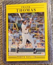 1991 Fleer FRANK THOMAS #138 RARE LOW POP /