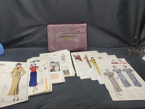 Vintage Fashion Frocks Portfolio mit 47 Anzeigen, 39 mit Stoffproben - Bild 1 von 14