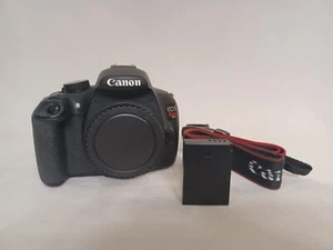 Canon EOS Rebel T5 18.0 MP DSLR Camera Body (DS126491) w/ Battery, Strap & Cap - Picture 1 of 10