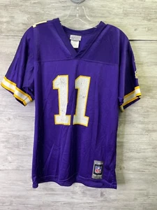Reebok Minnesota Vikings Jersey Youth Size L Purple Daunte Culpepper #11 - Picture 1 of 9