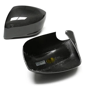 Tapa de cubierta de espejo retrovisor de fibra de carbono seca para Nissan GTR R35 08-16 negra - Imagen 1 de 15