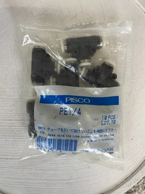 Pisco PE1/4 10pcs Push To Connect Tee Fitting 1/4" - Image 1 of 4