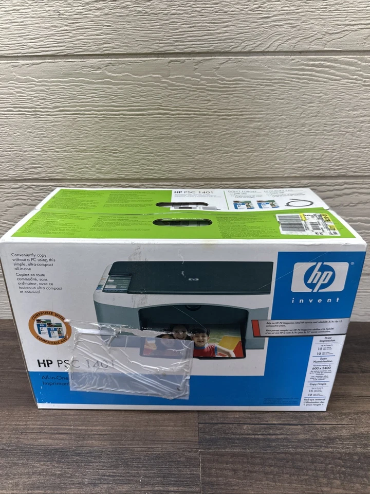 HP PSC 1400 Series 1401 1410 All-In-One Inkjet USB Printer Scanner Copier Sealed - Image 1 of 4
