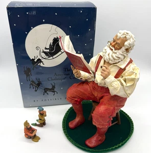 1995 Possible Dreams Clothtique 8" Santa Figur The Story Teller Box 15029 - Bild 1 von 12