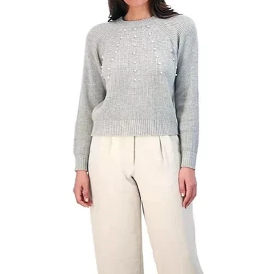 French Connection Women's Embellished Sweater Size XXL Light Grey Long Sleeve - Image 1 of 4