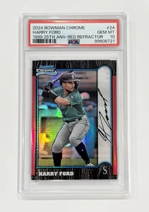 2024 Bowman Chrome 1999 25th Anniversary Red /5 Harry Ford PSA 10 Gem Mint - Picture 1 of 1