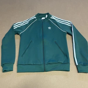 Adidas Jacket Womens XS Trefoil Three Stripes Track Zip Up Retro Athletic 80s St - Picture 1 of 10