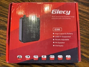 Giecy G300 Voice Amplifier Portable Bluetooth 30W 2800mAh Rechargeable PA System - Picture 1 of 4