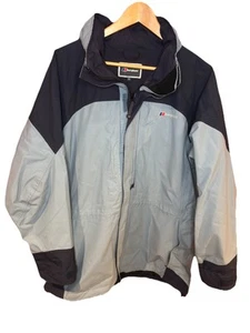 Berghaus Goretex Jacke Damen UK 14 blau Kapuze Regenmantel Outdoor wasserdicht - Bild 1 von 10