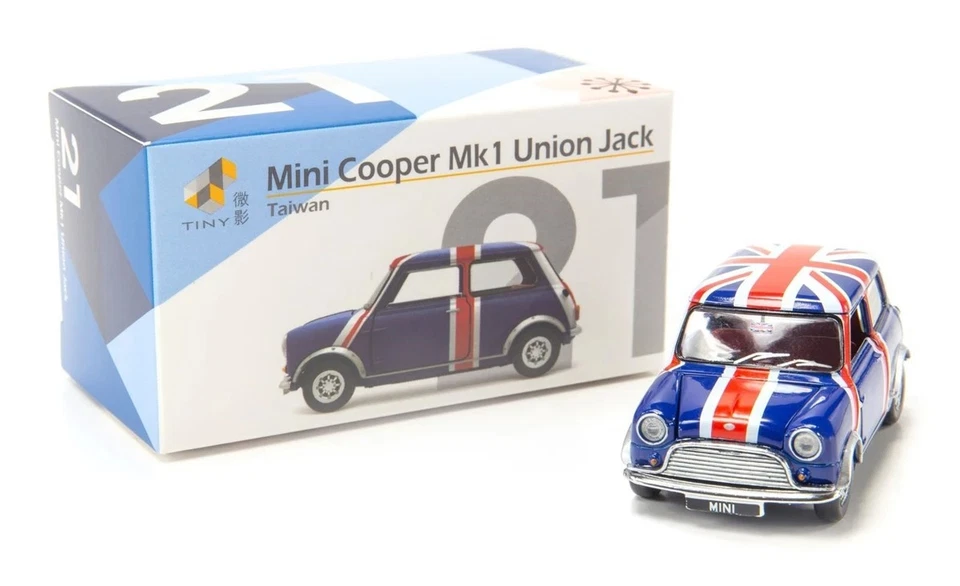 Tiny City 21 Taiwan Mini Cooper MK1 Union Jack 1:50 - Image 1 of 1