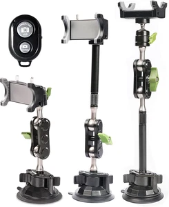 Car Phone Mount Video Recording Universal Magic Arm Suction Car Phone Holder Mou - Picture 1 of 12