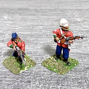 2x 28mm 24th Regiment Of Foot Painted Metal Miniatures Zulu 1879 Wargames #5 - Bild 1 von 4