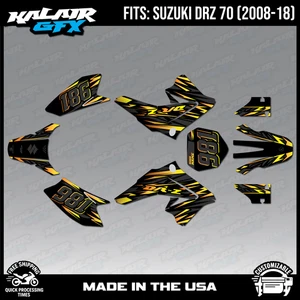 Graphics Decal Kit for Suzuki DRZ70 (2008-2018) Twitch Series - Fade - Picture 1 of 4
