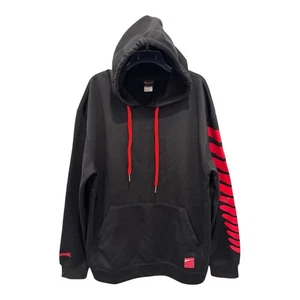 Benelli USA Black Fleece Lined Hoodie Sweatshirt Red Logo Sleeve Graphic Size L - Bild 1 von 12