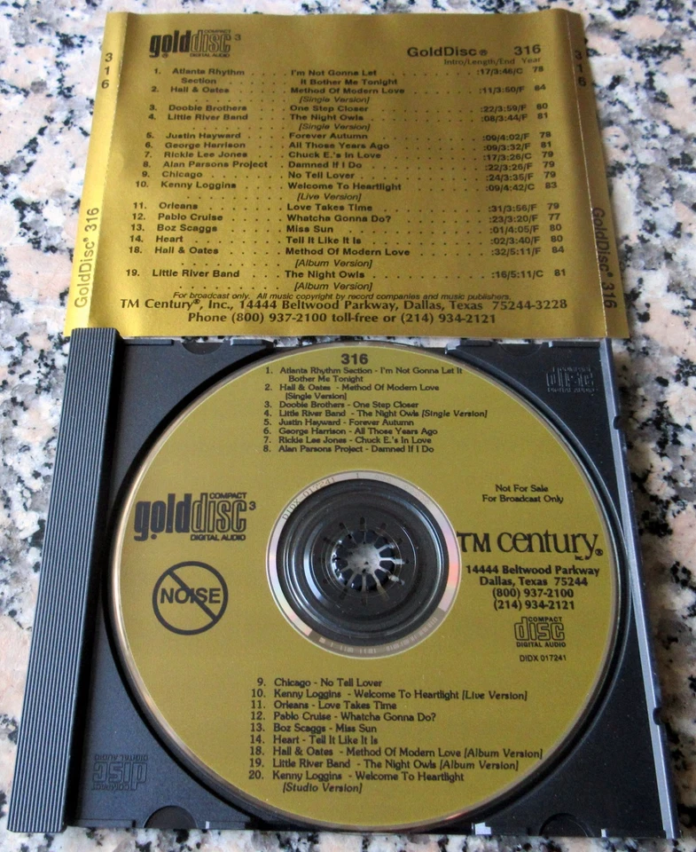 GOLDDISC 316 Rare CD George Harrison Hall & Oates Boz Scaggs Heart Chicago 🔥🔥$ Foto 1 de 1