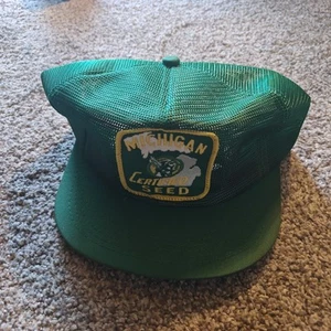 Vintage Michigan Certified Seed SnapBack Hat K-products Brand - Picture 1 of 5